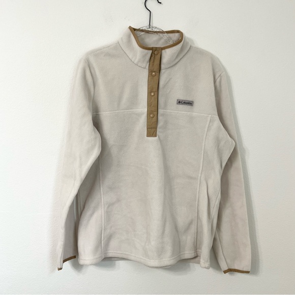 COLUMBIA Size XL Chalk White Benton Springs 1/2 Snap Fleece Pullover Outdoor - Picture 3 of 11